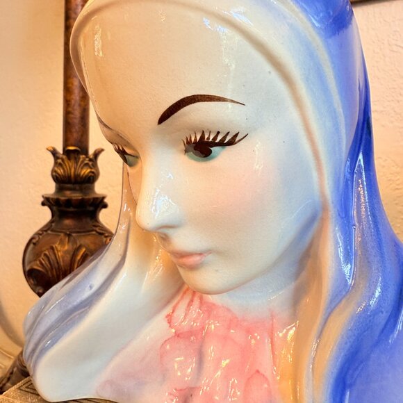 Vintage horton Ceramic Madona/Nun Head vase/planter - Picture 10 of 14